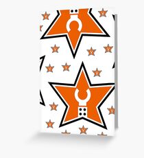 Customize My Minifig Star Logo Greeting Card