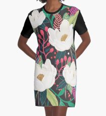 Der Garten von Alice, Blume, Blumen-, Blüten-Kunstdruck T-Shirt Kleid