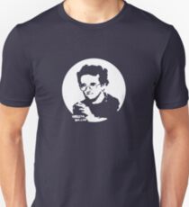 Roberto Bolano - Infrarrealist XXI century writer (for dark Background) Slim Fit T-Shirt