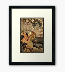 Der Mond Jugendstil Gerahmter Kunstdruck