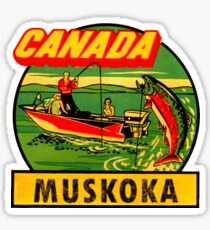 Muskoka Ontario Canada Vintage Travel Decal Sticker