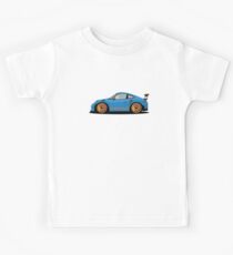 Squashed Blue & Orange GT3 RS Kids Tee