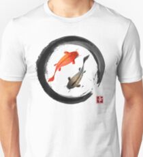 Japanese Koi Vintage Ink Shodo Unisex T-Shirt