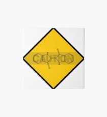 Chemistry Caution Signs Indigo Art Board
