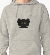 KAWS companion head logo black gold Pullover Hoodie