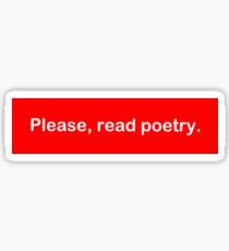 Poetry Sticker