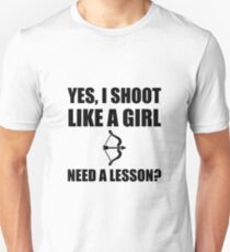 Like A Girl Archery Unisex T-Shirt