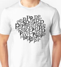P | Typography (White) Unisex T-Shirt