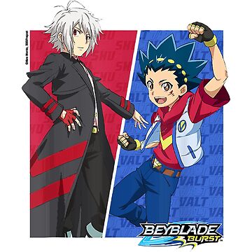 BEYBLADE BURST Shu Kurenai & Valt Aoi T-shirt child Chiffon Top