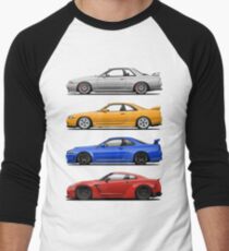 Skyline GTR. Generation Men's Baseball ¾ T-Shirt