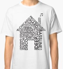 Camiseta clásica Géneros de música house