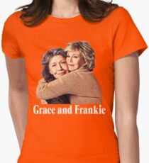 Grace and Frankie Hug 2 White Women's Fitted T-Shirt