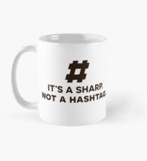 Hashtag Mug - Music Teacher Gifts, Musician Gifts for Christmas, Birthday Mug