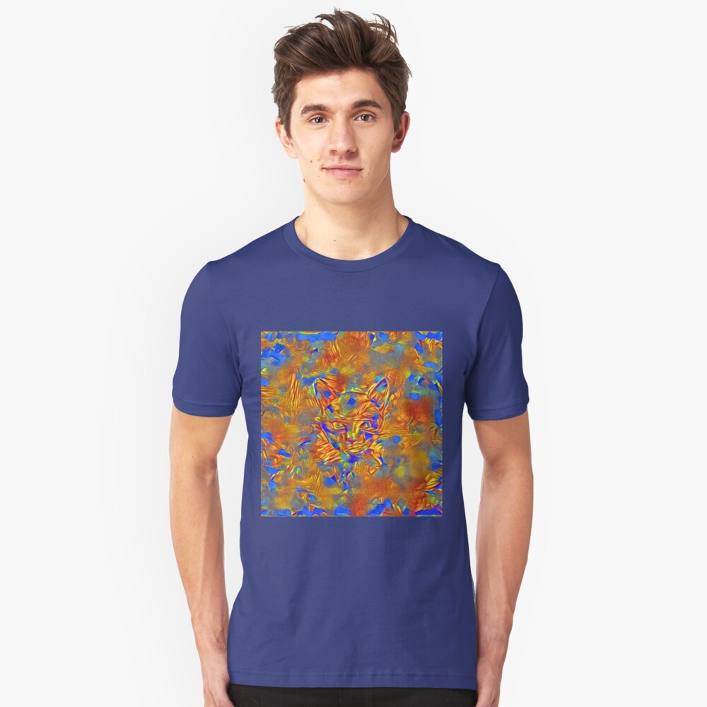Another Ninja cat hiding #Art Slim Fit T-Shirt