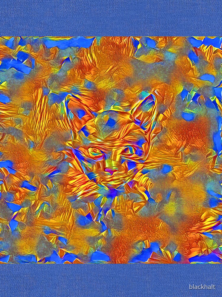 Another Ninja cat hiding #Art by blackhalt