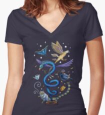 Fantastic suitcase Women's Fitted V-Neck T-Shirt