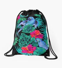 blaue Macaw Papageien. Turnbeutel