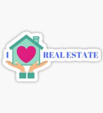 I love Real Estate Sticker
