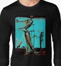 Camiseta de manga larga Salvador Dali Burning Giraffe Surreal Famous Painters