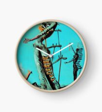 Salvador Dali Burning Giraffe Surreal Famous Painters Clock