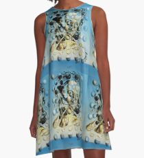 Salvadore Dali Atomic Galatea Surrealist Famous Painters A-Line Dress