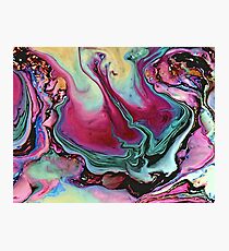 Colorful abstract marbling Photographic Print
