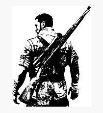 Weathered Karl Fairburne Sniper Elite 3 Photographic Print