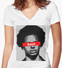 Eric Andre Ranch Women's Fitted V-Neck T-Shirt