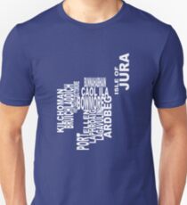 Islay Distillery Map Slim Fit T-Shirt