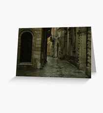 Streetscape in Baroque ! Greeting Card