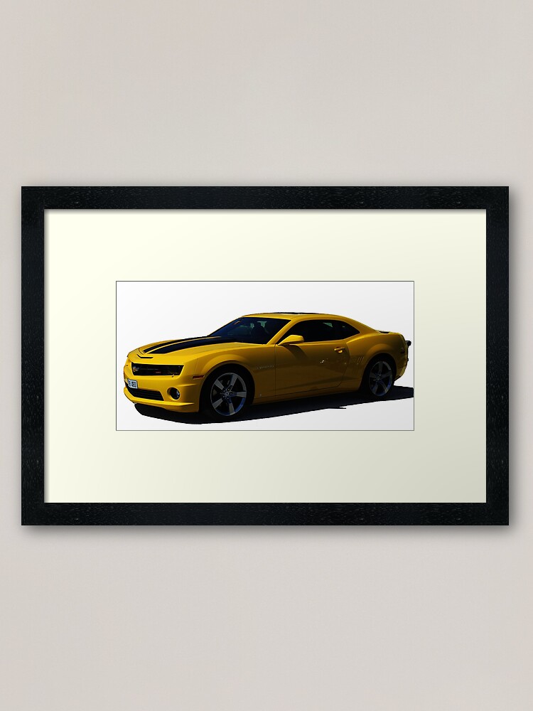 Chevy Camaro Transformers Bumblebee Framed Art Print By