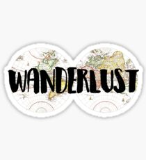 WANDERLUST WORLD MAP Sticker