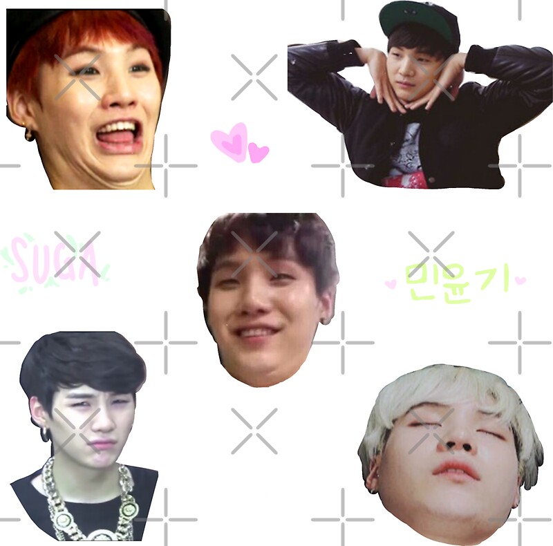  BTS  SUGA  Sticker  Sheet Stickers by teafeathers Redbubble