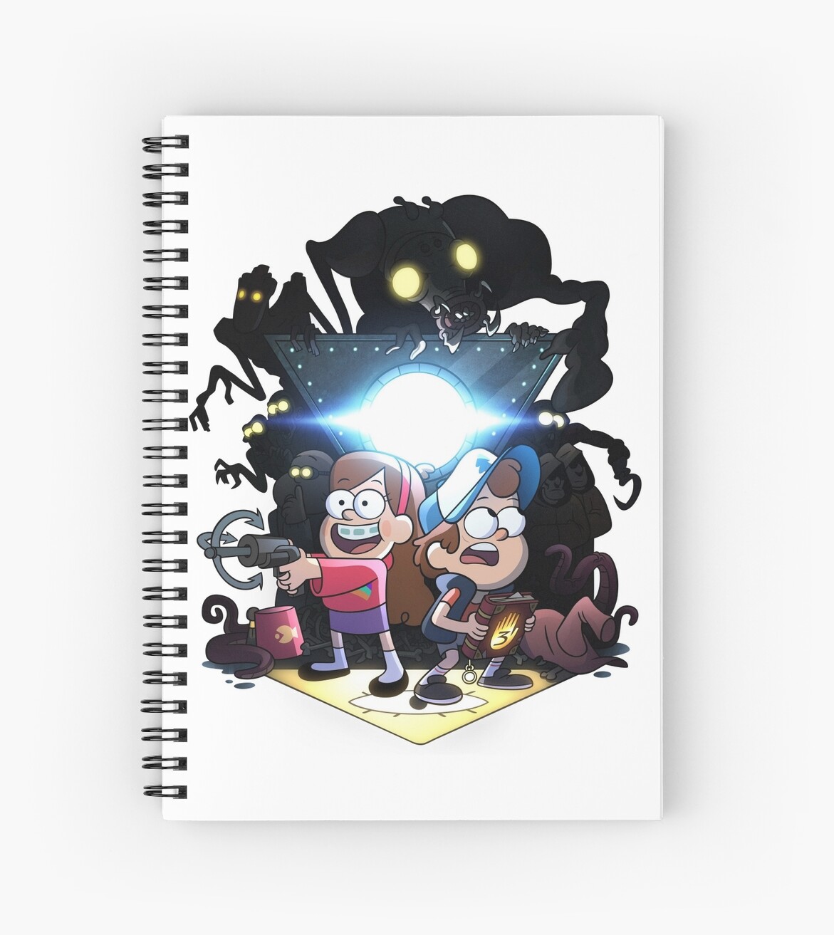 Gravity Falls Spiral Notebook By Crazyquack Redbubble - gravity falls the mystery shack roblox