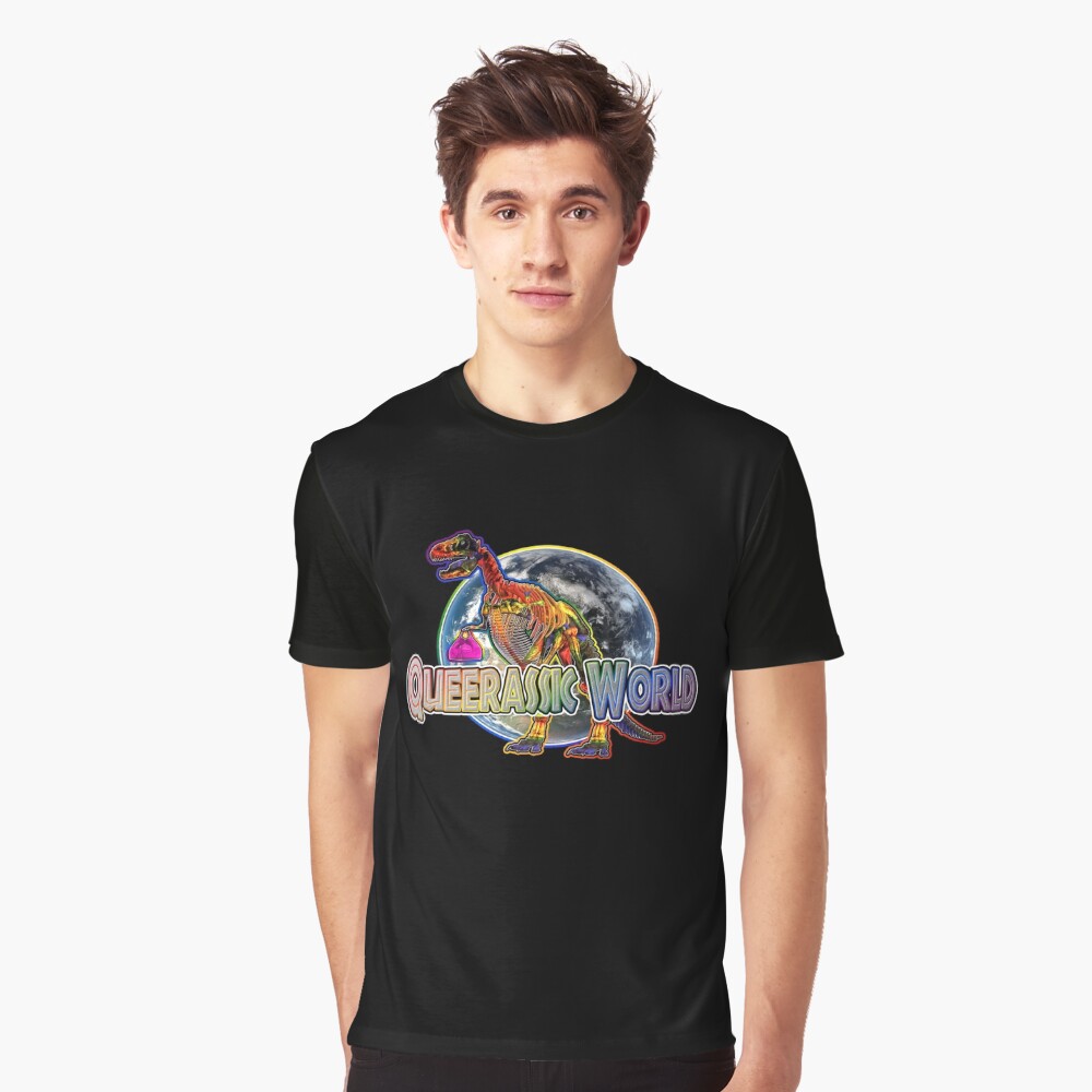 Queerassic World with Tyrannysaurus Regina Graphic T-Shirt