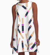 Lip Collage A-Line Dress