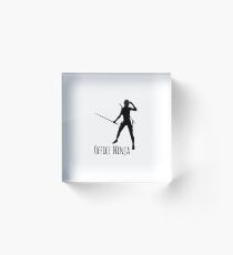 Office Ninja Acrylic Block