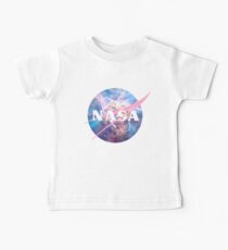 Pastel Nebula Nasa Logo Baby Tee