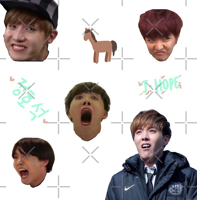  BTS  J  HOPE  Sticker Sheet Stickers by teafeathers 