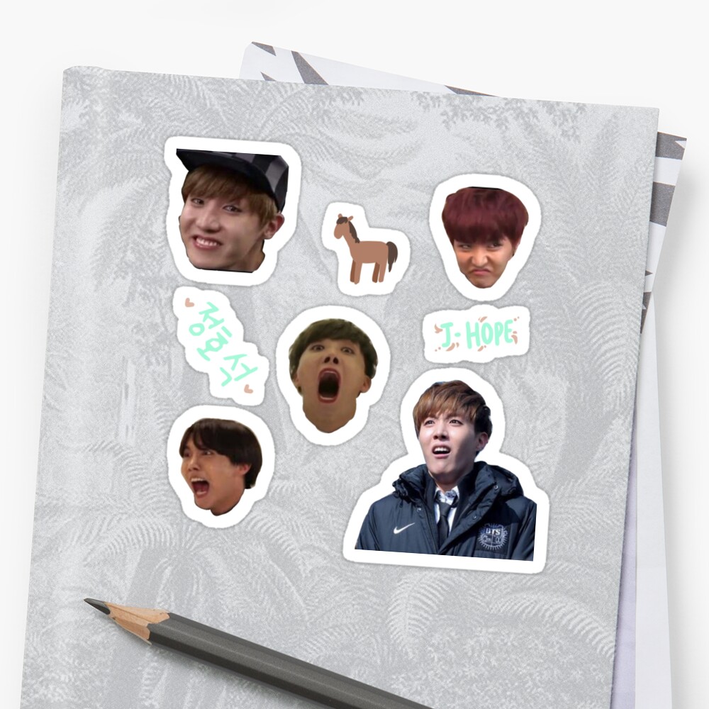  BTS  J  HOPE  Sticker Sheet Stickers by teafeathers 