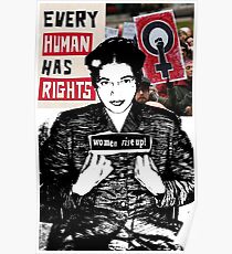 "One person can change the world", -Rosa Parks Poster