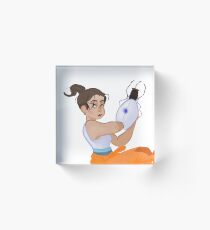 Portal 2: Chell Acrylic Block