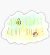 Avo toast & Acai Bowl Sticker