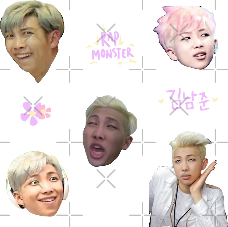 rap monster stickers redbubble