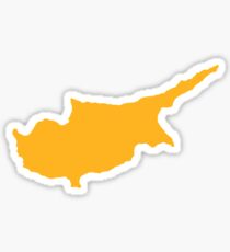 Cyprus map Sticker