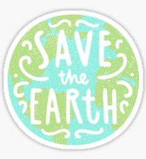 Rette die Erde Sticker