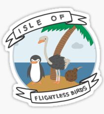 Isle of Flightless Birds Sticker