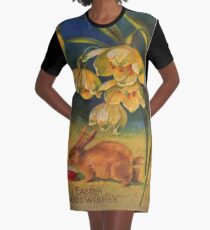 Vintage Easter Graphic T-Shirt Dress