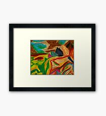 Colors Oil Pastel Framed Print