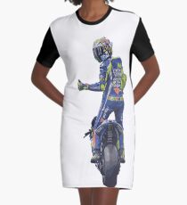 Valentino Rossi, moto gp Graphic T-Shirt Dress
